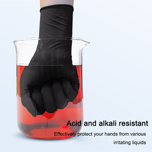 Haute qualité 100 pièces/boîte Non stérile traitement des aliments dentaires bleu foncé jetable examen médical gants en <span class=keywords><strong>Nitrile</strong></span> sans poudre - Product Image 4