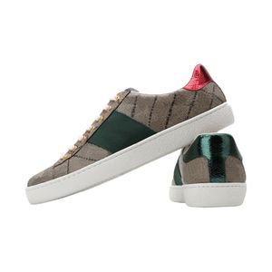 Scarpe da <span class=keywords><strong>donna</strong></span> da uomo basse di design Casual con tigre di alta qualità ricamata a strisce <span class=keywords><strong>verdi</strong></span> <span class=keywords><strong>bianche</strong></span> nere con scatola - Product Image 2