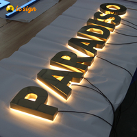 Enseigne en lettres lumineuses en acrylique et acier inoxydable, enseigne en lettres lumineuses, logo LED, enseigne de bureau, enseignes LED pour magasin de tabac