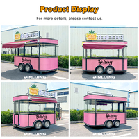 JINLIJING Carrito de Cerveza Eléctrico Equipo de Cocina Interno Personalizado al Aire Libre Duradero Conveniente Autobús de Fiesta Camión de Comida Móvil Remolque