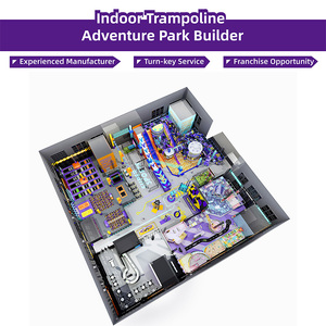 Aire de jeux intérieure commerciale QiaoQiao de 2600 m² avec toboggan et labyrinthe en plastique pour centres commerciaux - Product Image 5