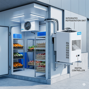 Unité de condensation R404A haute température 1-3HP pour centre de logistique <span class=keywords><strong>et</strong></span> de distribution médicale en région climatique chaude, <span class=keywords><strong>chambre</strong></span> <span class=keywords><strong>froide</strong></span> - Product Image 6