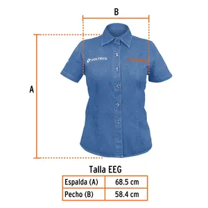 Camicia in denim a maniche corte da donna Master con 24 unità, EEG, Truper - Product Image 2