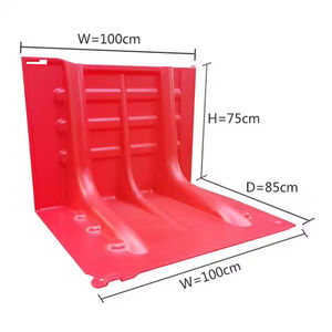 Barrière <span class=keywords><strong>de</strong></span> protection contre les inondations en ABS en forme <span class=keywords><strong>de</strong></span> L, nouvelle et innovante, 110 cm <span class=keywords><strong>de</strong></span> haut, pour entrepôts et parcs - Product Image 1