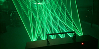 FEIYUEYUE DMX 6 Yeux 1W/2W/3W Laser d'animation à faisceau RGB pleine couleur avec Ra90 et balayage 15KHz pour Club DJ Bar