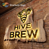 Letrero LED Personalizado, Letrero Acrílico Retroiluminado 3D para Salón de Belleza, Logotipo de Pared para Peluquería