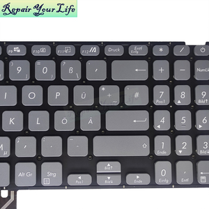 คีย์บอร์ดโน้ตบุ๊ก GR เยอรมัน ไม่มีไฟแบ็คไลท์ สำหรับ ASUS X509 X509FA <span class=keywords><strong>X515</strong></span> R545 X545FJ X509DJ X509JB X509JA X515DA 0KNB0-5108GE00 - Product Image 4