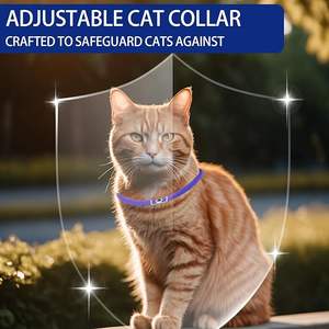 <span class=keywords><strong>Collar</strong></span> Calmante de Aceites Esenciales Naturales Ajustable de Lujo para Perros y Gatos, Material de Goma y Poliéster con Patrón Sólido Suave - Product Image 5