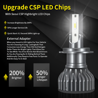 50 W Mini-Größe led Scheinwerfer-Glühbirnen für Auto Motorrad H4 H11 HB3 HB4 9004 9007 Auto Autolichter canbus plug-and-play