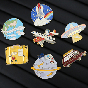 מגנט מקרר סגסוגת אבץ מותאם אישית למתנות חמוד מצחיק חידוש קריקטורה שטח טיסה אמייל מקרר מתכת מגנטים - Product Image 2