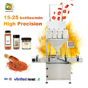 Độ Chính Xác Cao Tự Động Trọng Lượng Máy Làm Đầy Cho Hạt Hạt Ớt Hạt Gà <span class=keywords><strong>Bouillon</strong></span> Trong Chai Điền - Product Image 1