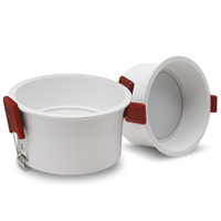 Encastré Anti-éblouissement LED COB Downlight Noir/Blanc Dimmable 85-265V Plafonnier Spot Maison Salon Chambre Éclairage
