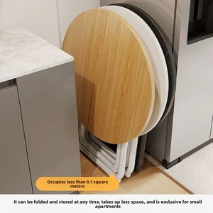 Tavolo <span class=keywords><strong>da</strong></span> Pranzo Pieghevole Estensibile di Lusso Bianco Piccolo Minimalista Moderno per Balcone Casa Appartamento Dormitorio Interni Esterni - Product Image 3