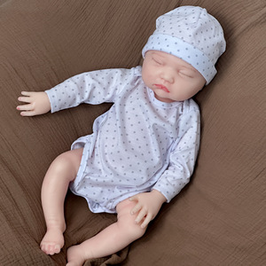 18 inch hairless simulation baby <b>doll</b> with soft and solid <b>silicone</b> <b>reborn</b> <b>doll</b> suitable for children to play with - Product Image 2