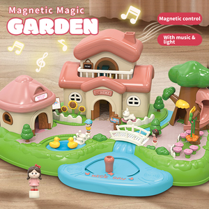 Jouets éducatifs musicaux lumineux en plastique pour enfants, maison de jeu de jardin, coordination œil-main, interaction, jouets DIY, maison de poupée mobile pour filles - Product Image 2