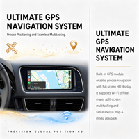 Radio para Auto de 8.8 Pulgadas con Snapdragon 665/685 para Audi Q5 Q5L 2009-2016, Unidad Principal Multimedia Inalámbrica con CarPlay y Android Auto, Navegación GPS