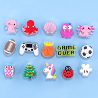 Alta calidad 3D/2D LED Shoe Charm Bling Pink Light up Night Clogs Venta al por mayor Diseñador Shining Cute Animal Decor Zuecos Accesorios