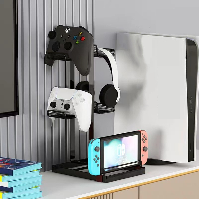 Sturdy Metal Hanging Gamepad Game Controller Joystick Headphone Holder Stand for Gaming Console