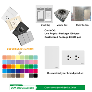 Tomacorriente Estándar Estadounidense con Interruptor Doble, Panel de Aluminio y Acero Inoxidable, Puertos USB-A y USB-C, IP20, Enchufe de Pared Eléctrico - Product Image 4
