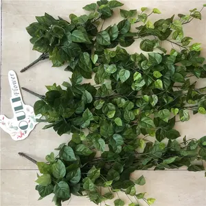 E-3236 OEM Fiori Artificiali Fiori di Plastica Foglie di Edera Viti Decorativo Glicine <span class=keywords><strong>Verde</strong></span> Appeso edera Artificiale - Product Image 1