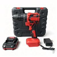 Outils ménagers, perceuse à percussion sans fil 21V avec moteur sans balais, mandrin de 10 mm, batterie 1,2 Ah, forets durables