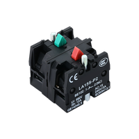 XB2-BC42 du fabricant LVMA Bouton d'alimentation à réarmement automatique Bouton 22mm Tête champignon Bouton poussoir en métal 10A Max. 220V