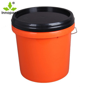 Hot bán <span class=keywords><strong>10L</strong></span> 20L 5gallon Vòng và vuông nhựa sơn xô container với nắp thiếc và PP chất liệu - Product Image 4