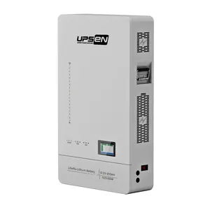 بطارية Lifepo4 تثبت على الجدار بقدرة 51.2 فولت 200 أمبير في الساعة لا تحتاج إلى صيانة لأجهزة المنزل تعمل بالطاقة الشمسية