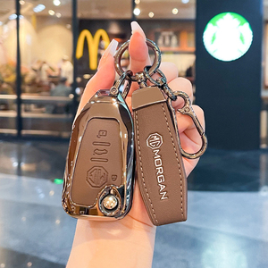 เคสใส่กุญแจรถยนต์ซิลิก้าเจลโลหะผสมสังกะสีสำหรับ RX5โรว์350 360 W5 EI5 EI6 RX3 RX8 <span class=keywords><strong>ZS</strong></span> <span class=keywords><strong>MG</strong></span> 6วงแหวนอุปกรณ์เสริมกระเป๋าพวงกุญแจ - Product Image 3