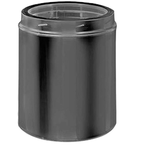 Cheminée en acier inoxydable noir avec revêtement en poudre, design à verrouillage par torsion, cheminée à <span class=keywords><strong>double</strong></span> <span class=keywords><strong>paroi</strong></span> pour poêle - Product Image 5