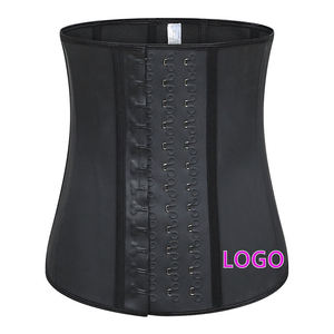 LANGQIN Faja Reductora de Látex al por Mayor con 9 Varillas de Acero y 3 Ganchos, Control de Abdomen Transpirable, Tallas Grandes para Mujer, con Botones - Product Image 3