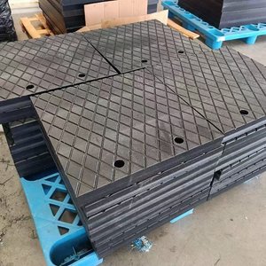 Plaques de stabilisation circulaires en UHMWPE pour camions de pompiers, tapis stabilisateurs circulaires pour grues, tampons de levage à haute résistance aux chocs – Direct Usine - Product Image 5