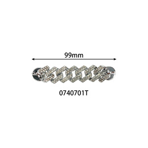 Nouvel ensemble de breloques pour sabots 2026, accessoire de chaussure en chaîne argentée avec <span class=keywords><strong>licorne</strong></span> et diamants. - Product Image 6