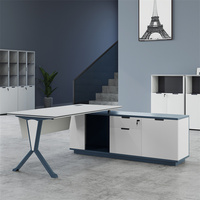 Poste de travail Mobilier de bureau Modulaire en gros en bois Directeur exécutif Table de bureau Table de direction Bureau