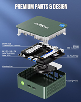GMKtec G3 Intel N100 MINI PC ordenador DDR4 16G 8G SSD 512GB WIFI 6 BT 5,2 Windows11 pro MINI ordenador barato MINI PC
