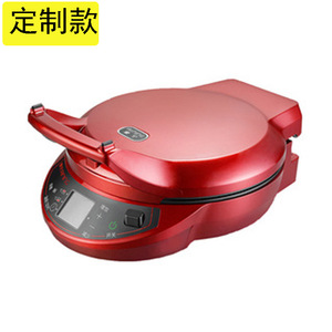 Electric Pancake Maker Red Aluminum Body 220V Double-Sided Heating With Lid Household Crepe Maker - Product Image 1