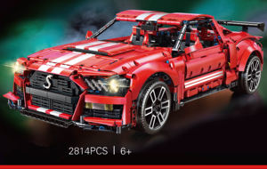 Ford Must ang Shelby GT500-supercoche de carreras, modelo de bloques de construcción, juego técnico, juguetes furiosos, regalos - Product Image 3
