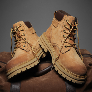 Nouvelles Bottes d'Hiver Décontractées pour Hommes 2026 en Cuir Véritable Imperméables Chaussures de Randonnée Extérieures Respirantes Antidérapantes Chaussures de Montagne Personnalisables - Product Image 5