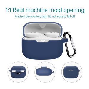 Adecuado para <span class=keywords><strong>JBL</strong></span> <span class=keywords><strong>TUNE</strong></span> 130NC TWS funda protectora de silicona para auriculares a prueba de golpes con gancho - Product Image 5