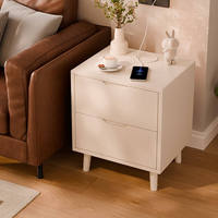 Table de chevet en bois de style nordique moderne et simple pour chambre à coucher, idéale pour hôtels et appartements