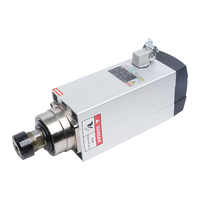 NOUVEAU 220V/380V 6KW ER32 18000RPM Broche carrée refroidie par air pour machine de fraisage CNC