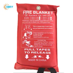 Easy To Use Heat Resistance100% Fiberglass White High Quality Fire Blanket