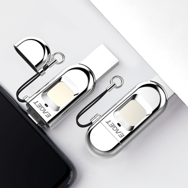 EAGET 32 GB 64GB 128GB USB Disk Cheap Custom Logo Metal Pendrive USB3.0 Flash Drive