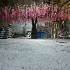 Centros de mesa de boda de fábrica, árbol artificial de glicina grande para interiores, árboles de flores, 10 pies - Product Image 2