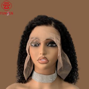 <span class=keywords><strong>ผม</strong></span>มนุษย์แท้ 100% ผลิตด้วยเครื่องจักร <span class=keywords><strong>ทรง</strong></span><span class=keywords><strong>สั้น</strong></span>หยิกแน่นเต็มศีรษะ สไตล์ยุโรปอเมริกัน สำหรับผู้หญิง - Product Image 1