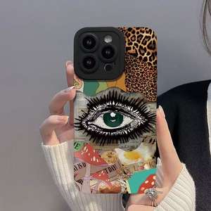 Léopard Eye Carte Impression Élève Oeil Pro Caméra Trou TPU Housse de Téléphone Portable pour Iphone 8 X Xr Xs Max 11 12 13 14 15 16 17 Pro - Product Image 6