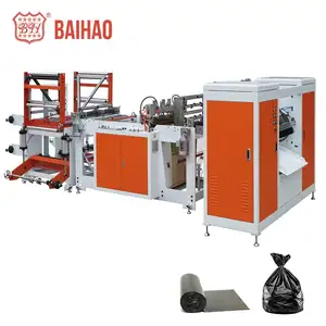 Garbage Bag Machine Rolling Trash Bag Converting Equipment High Efficient Plastic Fully Automatic Bag Making Machine 300pcs/min
