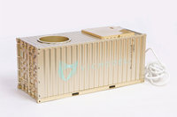 Desain speaker model kontainer pengiriman