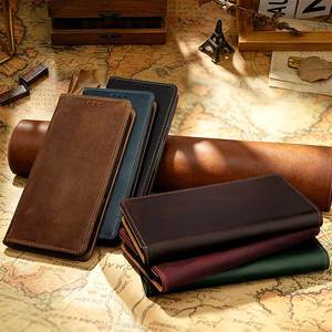 Étui à rabat en cuir véritable vintage, antichoc, avec fermeture magnétique, pour <span class=keywords><strong>Samsung</strong></span> Galaxy A56 A55 A54 A53 A35 A34 A16 A15 - Product Image 6