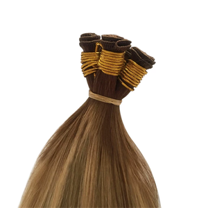 Jasmine Beauty Wholesale Natural Virgin Hand Tied weft human hair extensions Remy Human Hair Extensions Real <b>Russian</b> Hair - Product Image 3